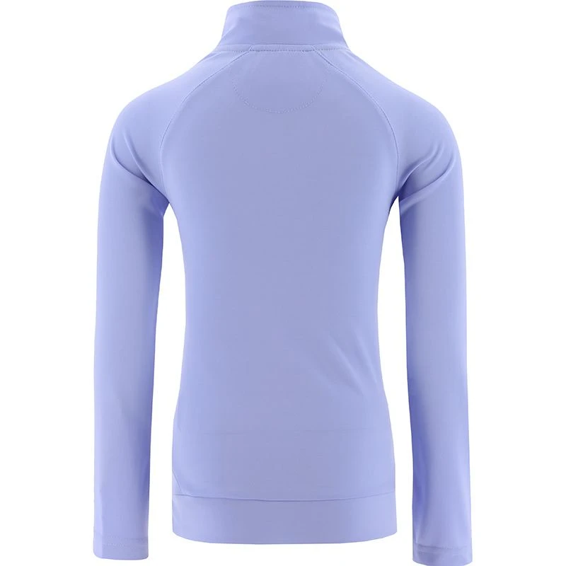 Kids' Carrie Half Zip Midlayer Top Purple / White 2 Kids' Carrie Half Zip Midlayer Top Purple / White - Image 2