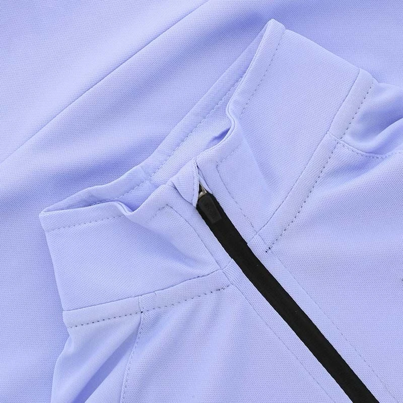 Kids' Carrie Half Zip Midlayer Top Purple / White 3 Kids' Carrie Half Zip Midlayer Top Purple / White - Image 3