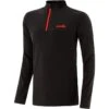 Men's Cathal Brushed Half Zip Top Black / Red