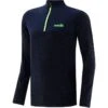 Men's Cathal Brushed Half Zip Top Marine / Green