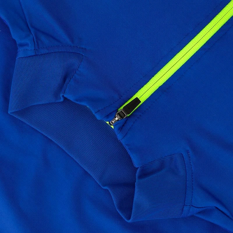 Men's Cathal Brushed Half Zip Top Royal / Yellow 4 Men's Cathal Brushed Half Zip Top Royal / Yellow - Image 4