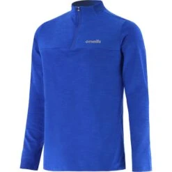 Men's Cathal Brushed Half Zip Top Royal