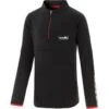 Kids' Cody Brushed Half Zip Top Black / Red / Black