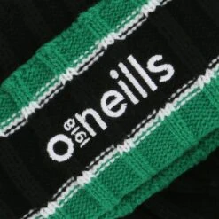 Darcy Bobble Hat Black / Green / White -underwear Zone darcy 083 bobble hat blk emer whi p3