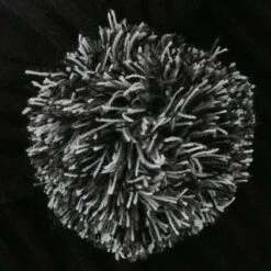 Darcy Bobble Hat Black / Dark Grey / Silver -underwear Zone darcy 083 bobble hat blk gry whi p4 1 1