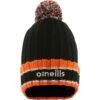 Kids' Darcy Bobble Hat Black / Orange / White