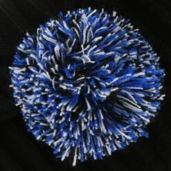 Kids' Darcy Bobble Hat Black / Royal / White -underwear Zone darcy 083 bobble hat blk roy whi p4