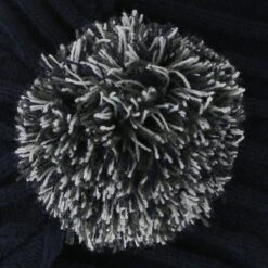 Kids' Darcy Bobble Hat Marine / Dark Grey / Silver -underwear Zone darcy 083 bobble hat mne dgy slv p4