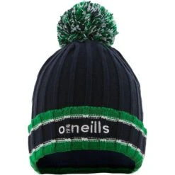 Kids' Darcy Bobble Hat Marine / Green / White