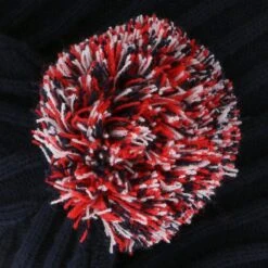 Kids' Darcy Bobble Hat Marine / Red / White -underwear Zone darcy 083 bobble hat mne red whi p4 1