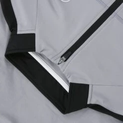 Men's Defender Brushed Half Zip Top Grey / Black / White -underwear Zone defe 184 0 gen gybkwh adlt p5