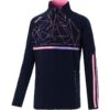 Kids' Dolmen Brushed Half Zip Top Marine / Pink / Purple