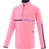 Kids' Dolmen Brushed Half Zip Top Pink / Marine / Purple