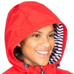 Trespass Women's Flourish Waterproof Hooded Jacket Hibiscus -underwear Zone fajkratr0037hib 5