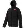 Kids' Fiona Hooded Padded Jacket Black / Pink