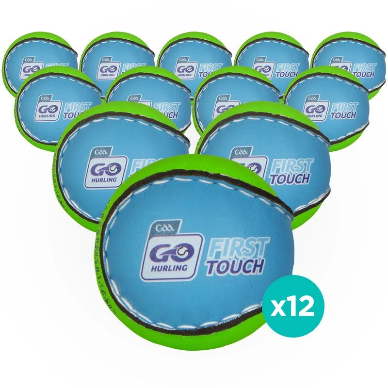 First Touch Hurling Ball Green / Blue 12 Pack 1 First Touch Hurling Ball Green / Blue 12 Pack