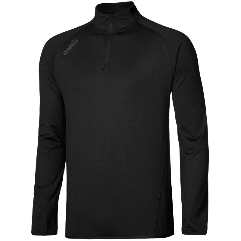 Men's Foyle Brushed Half Zip Black 1 Men's Foyle Brushed Half Zip Black