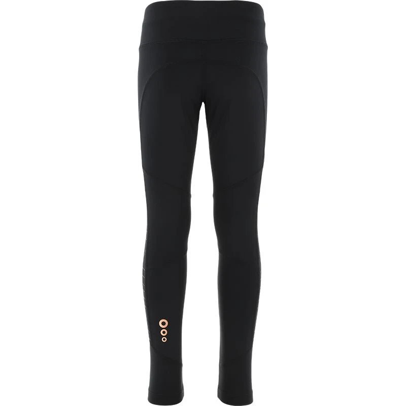 Kids' Freya 7/8 Leggings Black / Rose Gold 3 Kids' Freya 7/8 Leggings Black / Rose Gold - Image 3