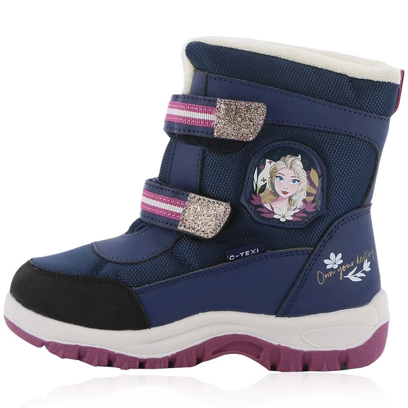 Frozen Elsa Snow Boots Navy 1 Frozen Elsa Snow Boots Navy