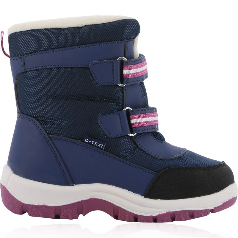 Frozen Elsa Snow Boots Navy 2 Frozen Elsa Snow Boots Navy - Image 2