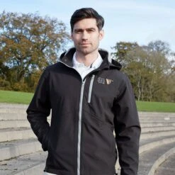 Guinness Men's Notre Dame Softshell Jacket Black -underwear Zone gnd5005 model 2 web