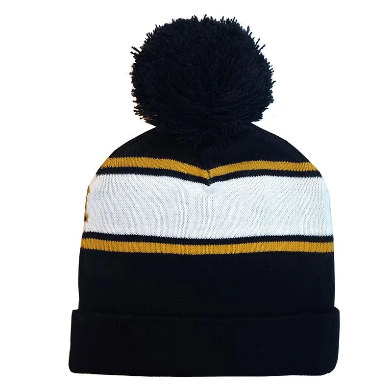 Guinness Notre Dame Bobble Hat Black / Gold 2 Guinness Notre Dame Bobble Hat Black / Gold - Image 2