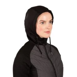 Trespass Women's Grace Full Zip Hybrid Jacket Black -underwear Zone grace fatolstr0018 blk m03