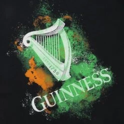 Guinness Men's Harp T-Shirt Black -underwear Zone guinness harp st pats tshirt blk p3 1