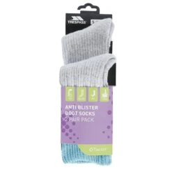 Trespass Women's Hadley Anti Blister Walking Socks Marine / Raspberry -underwear Zone hadley fasowaj30001 rmm e