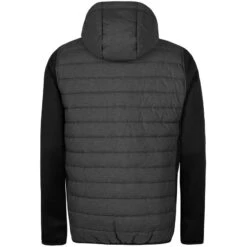 Men's Harrison Light Weight Padded Jacket Black -underwear Zone harrison 75 light weight padded hooded jckt marl blk 2 5 7