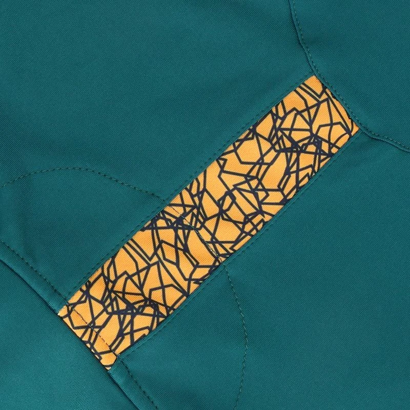 Men's Hayden Brushed Half Zip Top Marine / Green / Amber 4 Men's Hayden Brushed Half Zip Top Marine / Green / Amber - Image 4