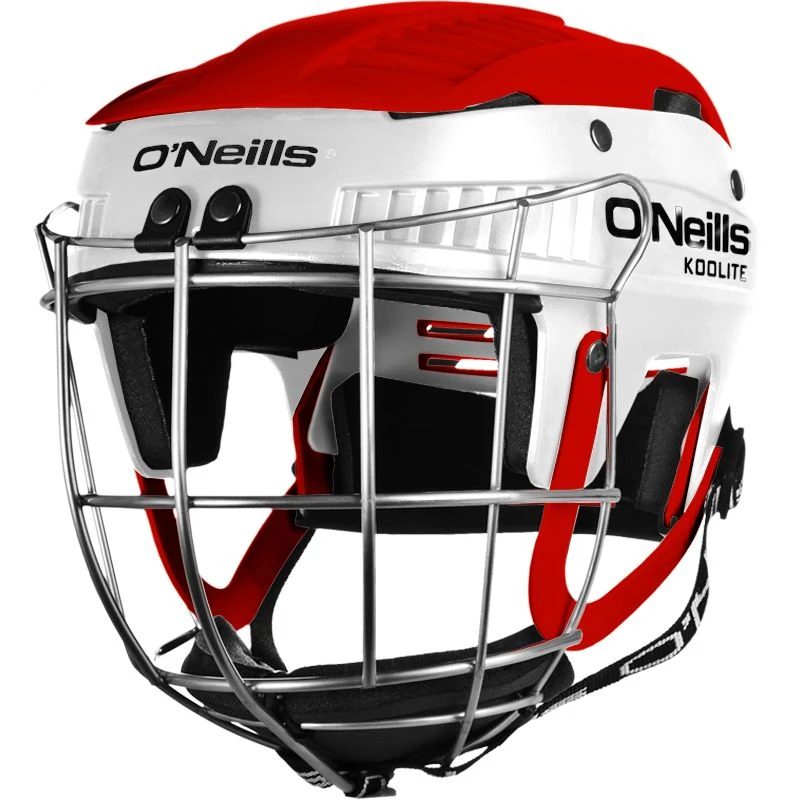 Koolite Hurling Helmet White / Red 1 Koolite Hurling Helmet White / Red