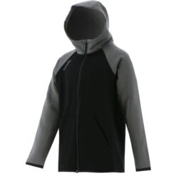 Kids' Henry Fleece Full Zip Hoodie Black / Dark Grey