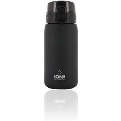 Ion8 Pod Water Bottle 350ml Solid Carbon