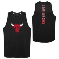 Men's Chicago Bulls N&N Tank Black / White / Red -underwear Zone k2m1fdka 000 bulzl zach lavine bulls st