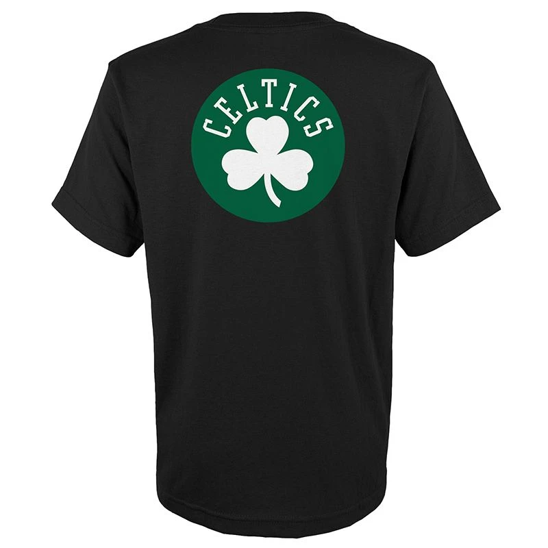 Men's Boston Celtics Tatum T-Shirt Black / White / Green 2 Men's Boston Celtics Tatum T-Shirt Black / White / Green - Image 2