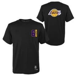 Men's LA Lakers LeBron James T-Shirt Black / White / Yellow -underwear Zone k2m1feyd 000 lak06 lebron james lakers st