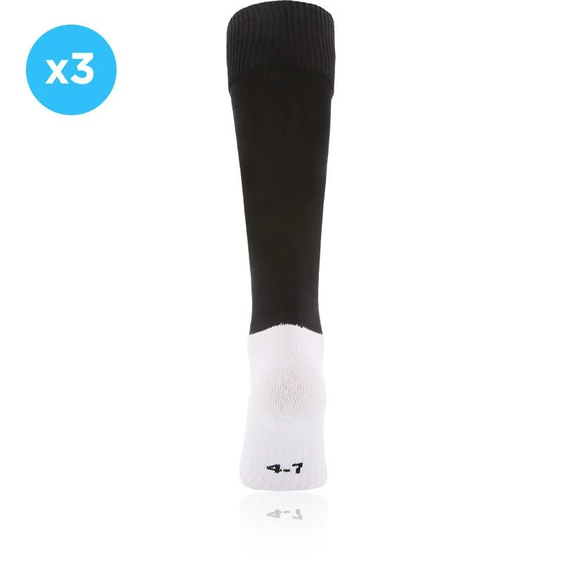 Kids' Koolite Max Premium Sports Socks 3 Pack Black 2 Kids' Koolite Max Premium Sports Socks 3 Pack Black - Image 2