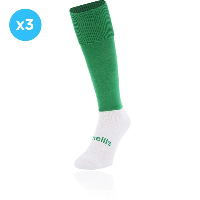 Kids' Koolite Max Premium Sports Socks 3 Pack Green 1 Kids' Koolite Max Premium Sports Socks 3 Pack Green