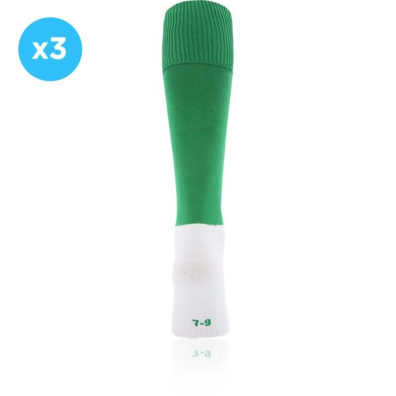 Men's Koolite Max Premium Sports Socks 3 Pack Green 2 Men's Koolite Max Premium Sports Socks 3 Pack Green - Image 2