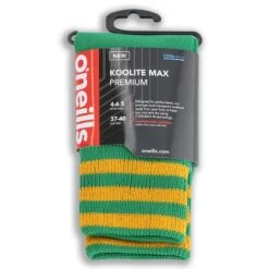 Koolite Max Premium Sports Socks Bars Green / Amber -underwear Zone kmpr s02 0 gen gnamxx 465 p3 1