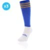 Men's Koolite Max Premium Sports Socks Bars 3 Pack Royal / Amber
