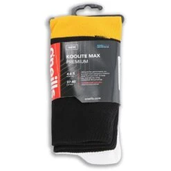 Koolite Max Premium Sports Socks Hoops Black / Amber 5 Koolite Max Premium Sports Socks Hoops Black / Amber -underwear Zone kmpr s03 0 gen bkamxx adlt p3 1