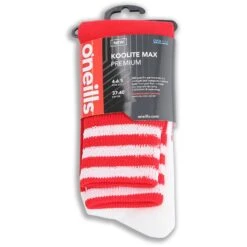 Koolite Max Premium Sports Socks Bars Red / White 5 Koolite Max Premium Sports Socks Bars Red / White -underwear Zone kmpr s03 0 gen rdwhxx adlt p3 1