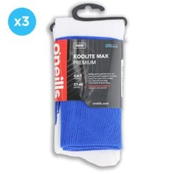 Kids' Koolite Max Premium Sports Socks Hoops 3 Pack Royal / White -underwear Zone kmpr s03 0 gen rowhxx adlt p3 3