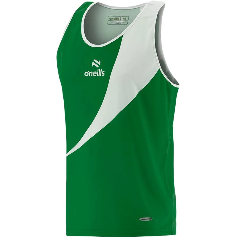 Knockout Boxing Vest Green / White 1 Knockout Boxing Vest Green / White