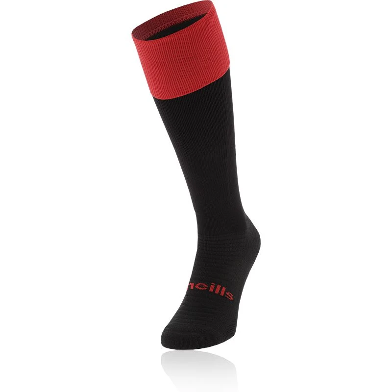 Men's Koolite Max Elite Long Sports Socks Black / Red 1 Men's Koolite Max Elite Long Sports Socks Black / Red
