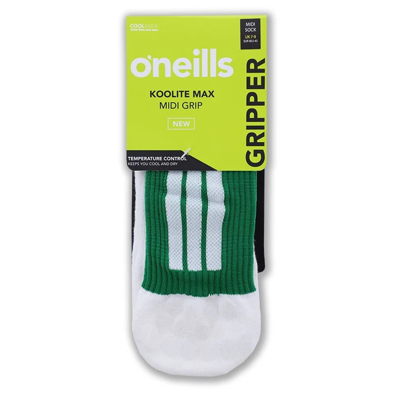Koolite Max Grip Socks Green / White 3 Koolite Max Grip Socks Green / White - Image 3