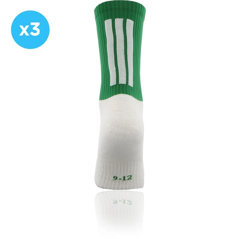 Koolite Max Midi Socks 3 Pack Green / White 1 Koolite Max Midi Socks 3 Pack Green / White