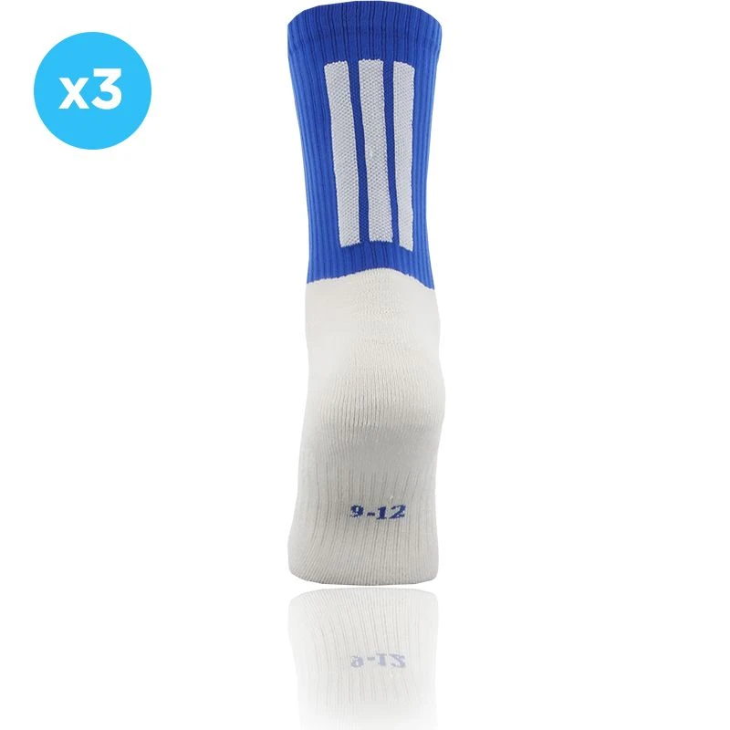 Koolite Max Grip Socks 3 Pack Royal / White 1 Koolite Max Grip Socks 3 Pack Royal / White